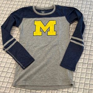 Wes and Willy size medium Michigan longsleeved tee